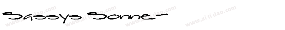 Sassys Sonne字体转换